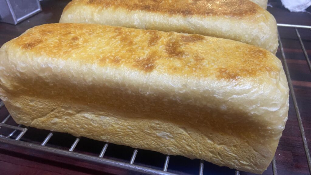 Sourdough Bread on drying rack