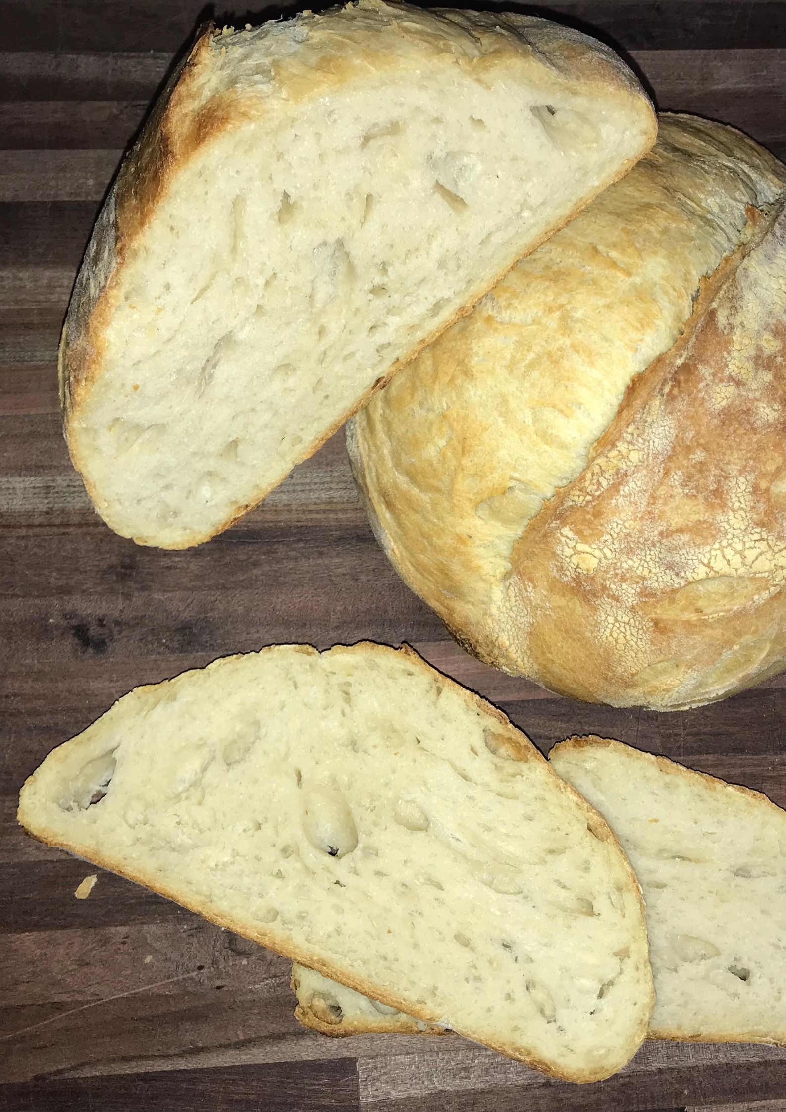 Sliced Sourdough Bread on a wooden table