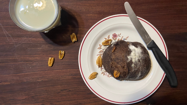 Sourdough Chocolate Bread with Pecans