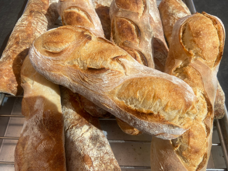 Long Ferment Sourdough Baguettes