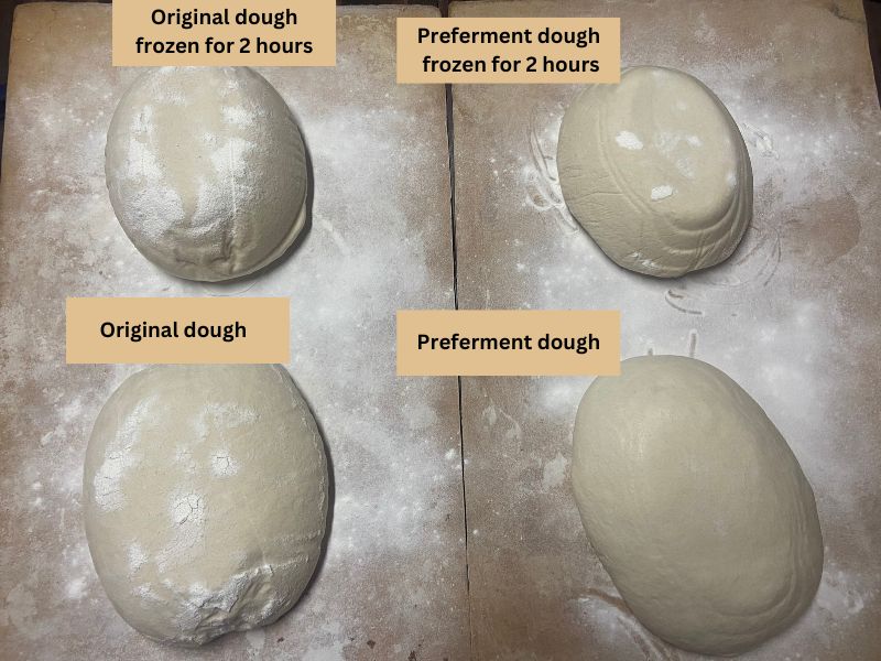 four different sourdough ready to bake