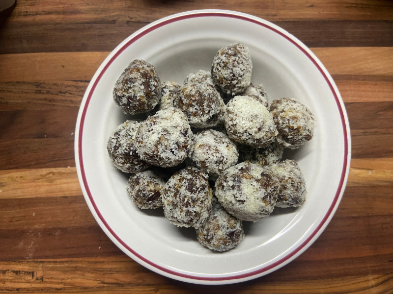 Healthy Sourdough Snacks - Date Balls With Coconut