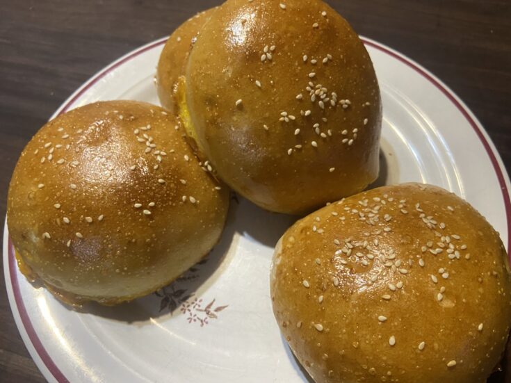 Easy sourdough bread rolls