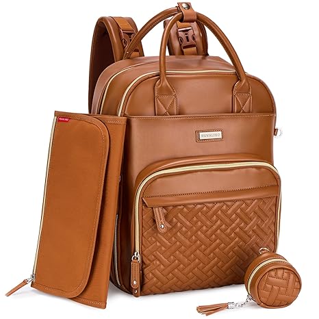 ourdailybread leather diaper bag