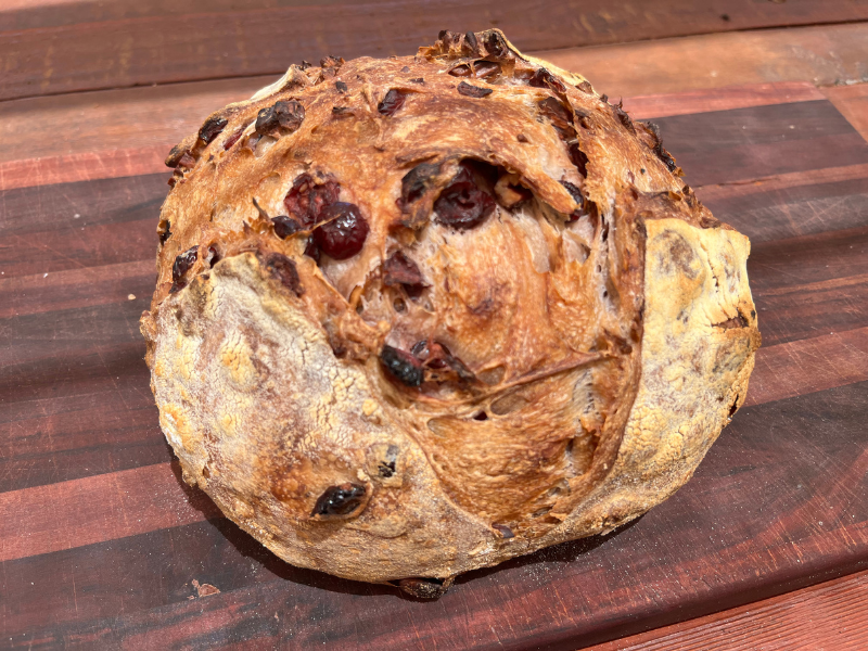 The Perfect Cranberry and Pecan Sourdough Bread for the best treat ever